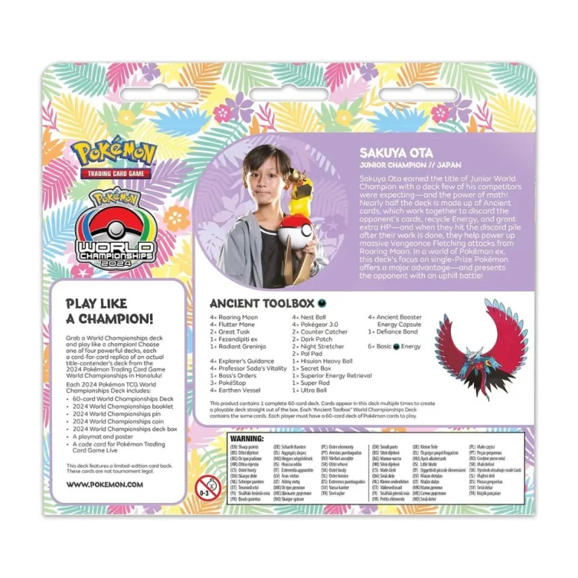 Pokémon - World Championship Deck 2024 Honolulu  Roaring Moon  Sakuya Ota