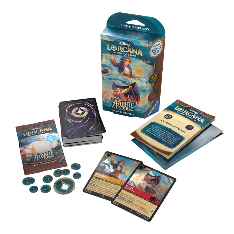 Balíček karet Lorcana - Azurite Sea Starter Deck (Amber/Ruby Starter Deck)