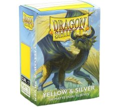Dragon Shield - Dual Matte Sleeves: Yellow & Silver