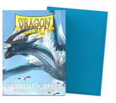 Dragon Shield - Dual Matte Sleeves: Sky Blue & Silver