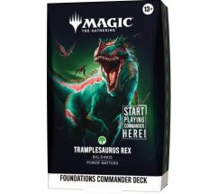 Magic: The Gathering - Foundations Tramplesaurus Rex Commander deck