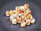 Brush Sunrise/black 12mm d6 Dice Block (36x)