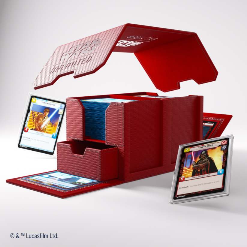 Gamegenic - Star Wars: Unlimited Double Deck Pod Red