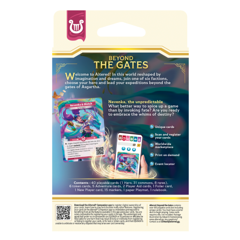 Balíček karet Altered - Beyond the Gates Starter Deck Lyra