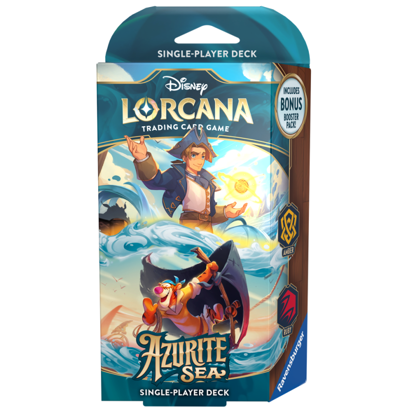 Balíček karet Lorcana - Azurite Sea Starter Deck (Amber/Ruby Starter Deck)