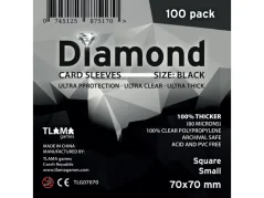 Obaly na karty Diamond Black - Square Small (100ks)