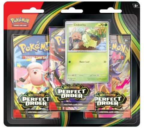 Pokémon - Mega Evolution Perfect Order 3 Booster Blister Chikorita