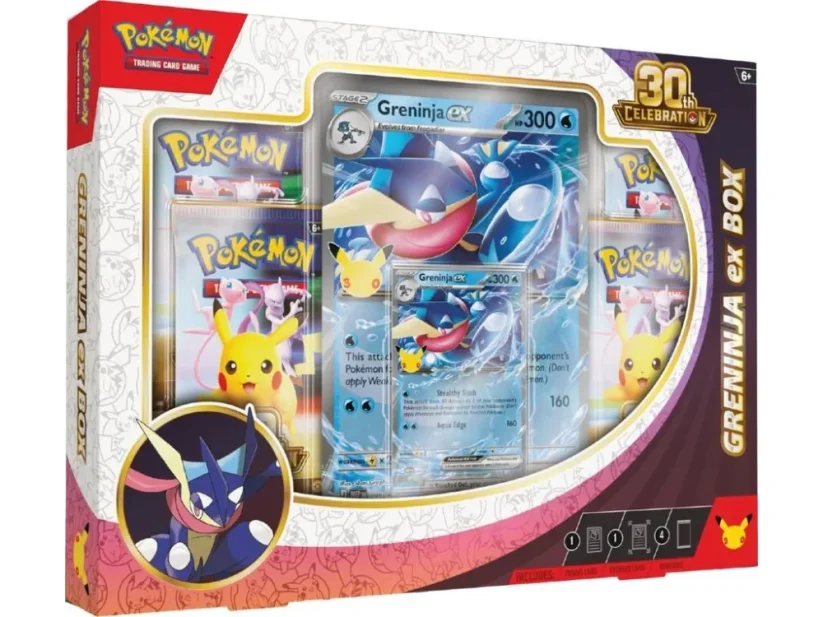 Pokémon TCG - 30th Celebration Greninja ex Box (4 boostery)