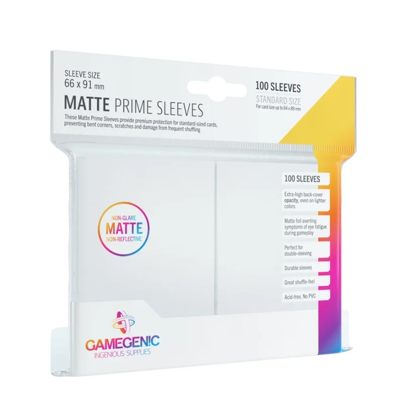 Obaly na karty Gamegenic - Matte Prime White (100ks)