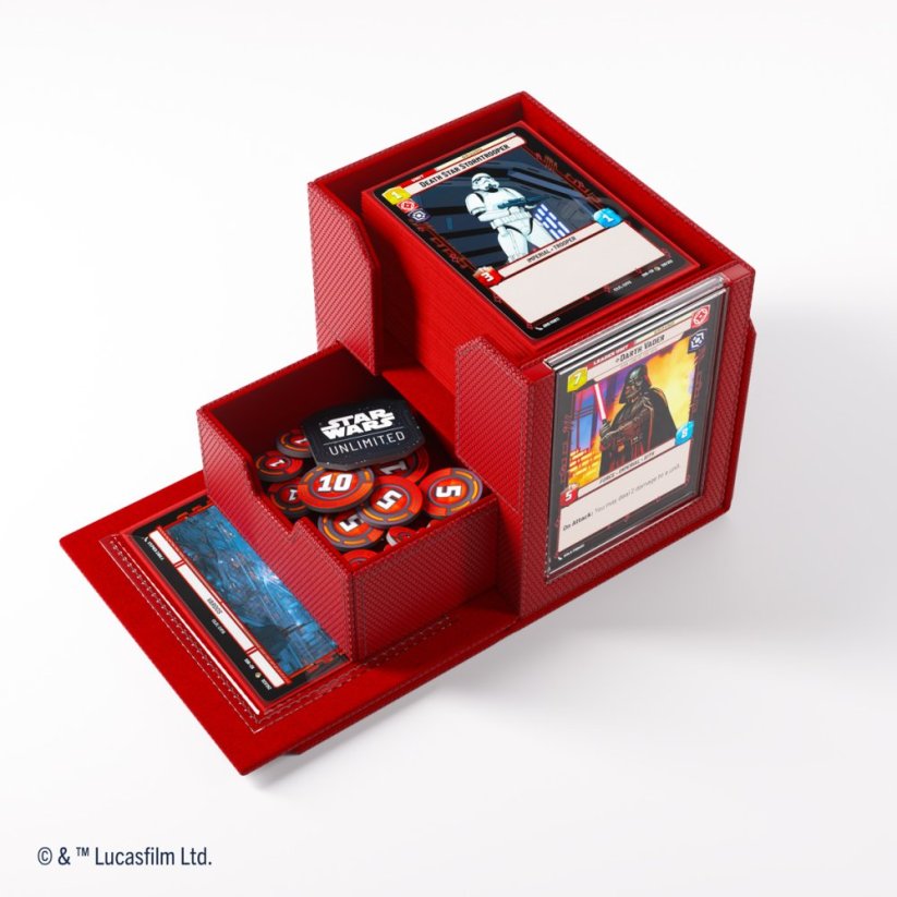 Krabička na karty Gamegenic - Star Wars: Unlimited Deck Pod Red