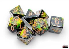 Brush Polyhedral Deep Forest/gold 7-Die Set