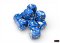 Brush Wavebreak/gold 16mm d6 Dice Block (12 dice)