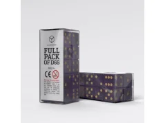 Q Workshop Dice Set Full Pack D6 Purple&Gold