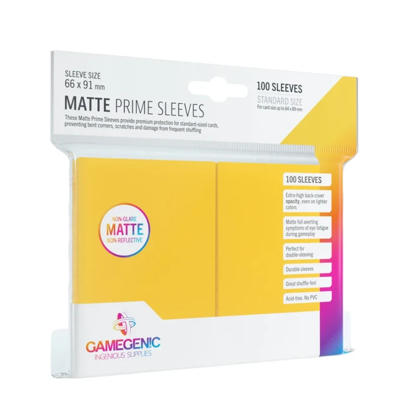 Obaly na karty Gamegenic - Matte Prime Yellow (100ks)