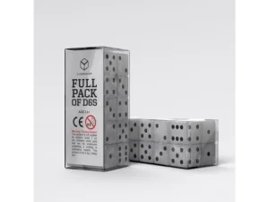 Q Workshop Dice Set Full Pack D6 Pearl&Black
